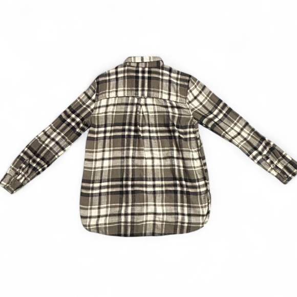 American Eagle Outfitters Black and White Flannel Shirt - Picture 7 of 7